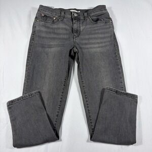 Levis Womens Boyfriend Jeans Size 28 Gray Washed Stretch Denim Casual Pants